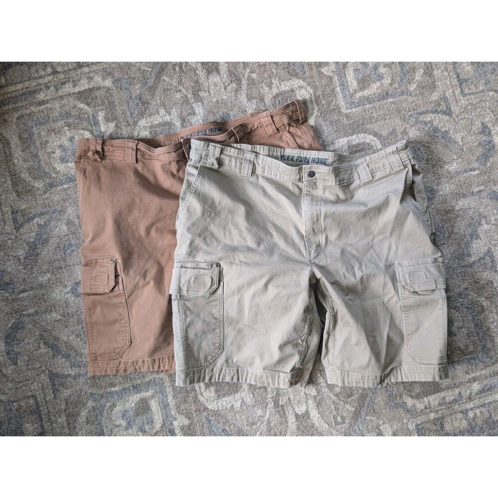 Duluth Trading Co Shorts Mens 44-46 Flex Fire Hose Relaxed Fit Workwear LOT